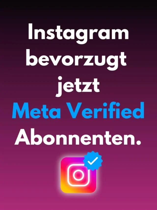 Na wenn das mal kein zukunftsweisendes Update ist. Meta Verified Abonnenten werden jetzt bei den Suchergebnissen bevorzugt. 
Kostenpunkt: 17€ monatlich 
__________________________
Für mehr Tipps rund um die gewerbliche Nutzung von Instagram, Reels, Storys, Kurzvideos, Instagramwachstum, lizenzfreie Musik bist du hier goldrichtig.