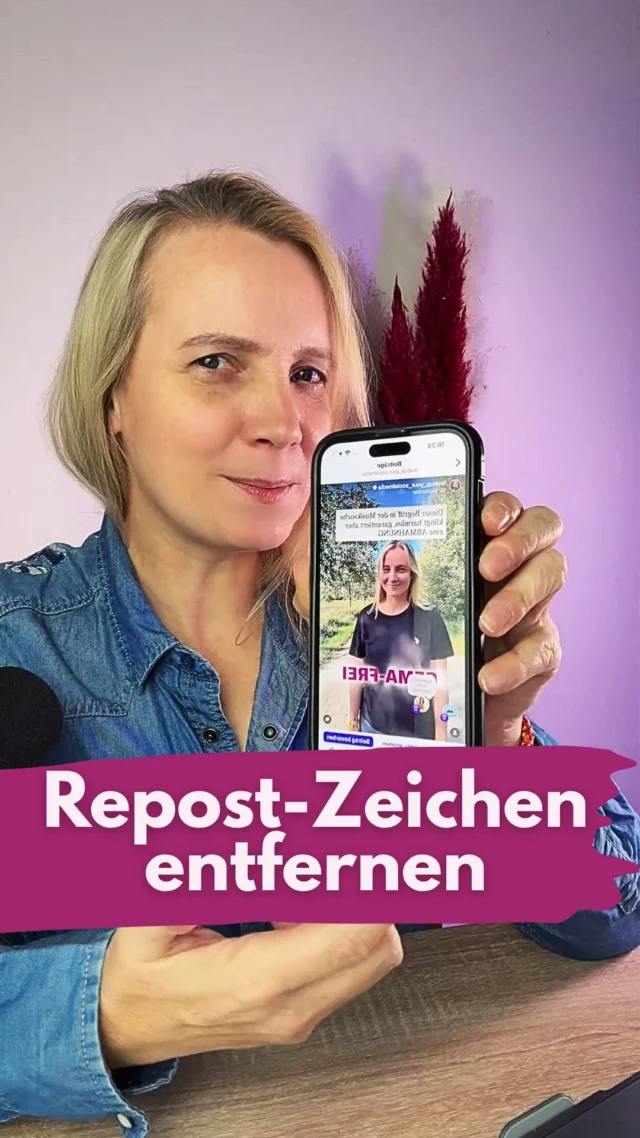 Kleiner, feiner Hack 🤩
Ich sehe, dass einige schon ihr Design verändern, dass trotz der Repost-Zeichen alles Wichtige noch zu lesen ist. 
Das ist gar nicht nötig. 
Jeder kann sie einfach aus dem Bild schieben. 
__________________________
Für mehr Tipps rund um die gewerbliche Nutzung von Instagram, Reels, Storys, Kurzvideos, Instagramwachstum, lizenzfreie Musik bist du hier goldrichtig.