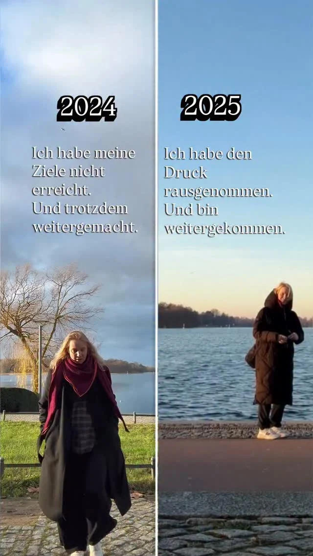Gleicher Ort – 365 Tage später.
Ende 2024 habe ich einen Post gemacht, der mir schwerfiel.
Ich habe meine Ziele nicht erreicht und feiere es trotzdem.
2024 sah so aus:
• Ich habe Vollgas gegeben und war trotzdem unzufrieden.
• Mein Umsatz ist stark gewachsen, gleichzeitig hat mein Körper die Notbremse gezogen.
• Ich habe meine eigentlichen Ziele verfehlt.
Für 2025 hatte ich mir vorgenommen, noch mehr Gas zu geben.
Habe ich aber nicht.
2025:
• Ich habe Tempo und Druck rausgenommen.
• Ich bin weiter gewachsen.
• Es war ruhiger, entspannter und trotzdem größer.
Die Vollgas-Phase war kein Fehler, sie war notwendig.
Drei Jahre Vollgas waren nicht bequem, nicht immer leicht, aber genau richtig.
Ich musste lernen, was ich kann und mir diese Sicherheit erarbeiten.
Ich musste unzufrieden sein, um besser zu werden.
Die einzige Frage, die bleibt:
Warum hadern wir so lange, loszugehen
oder geben viel zu früh auf?
__________________________
Für mehr Tipps rund um die gewerbliche Nutzung von Instagram, Reels, Storys, Kurzvideos, Instagramwachstum, lizenzfreie Musik bist du hier goldrichtig.