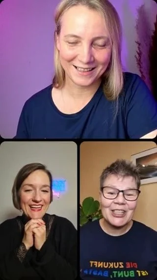 Wie umgehen mit Hate. 
Danke @frolleindawert.schnackt und @magicinside, dass ihr eure Erfahrungen im Live geteilt habt.