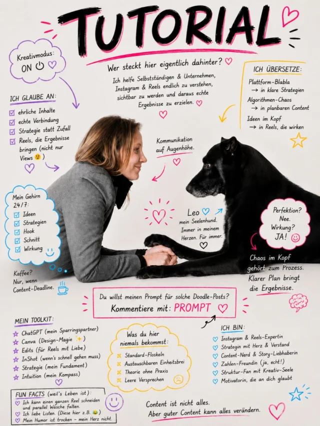 Der Doodle-Trend geht gerade viral.
Aber statt einfach nur irgendwelches random Zeugs aufs Bild kritzeln zu lassen, passe es doch auf dein Business, deine Gedanken, deine Branche und deinen Content an. 
Kommentiere mit PROMPT
dann schicke ich ihn dir direkt in die DMs.
Musik: @mbp.official über @community_creator_music 
________________
Für mehr Tipps rund um die gewerbliche Nutzung von Instagram, Reels, Storys, Kurzvideos, Instagramwachstum, lizenzfreie Musik bist du hier goldrichtig.