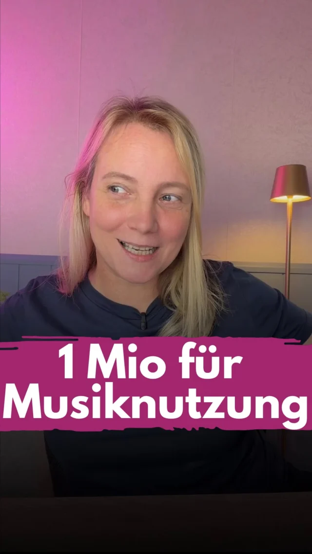 Die höchste Summe, die bisher im DACH-Raum für die Musiknutzung gefordert wird. Kleine Einschränkung, die höchste Summe, die mir bekannt ist. 
Es ist ein Thema, mit dem du dich beschäftigen solltest. Nicht mal kurz und auch nicht in der Kommentarspalte von Abgemahnten. Jedes Mal, wenn mir so ein Post ausgespielt wird, muss ich mir Hunde- und Katzenvideos ansehen, um mich zu beruhigen, weil da so viel Mist steht. 
Du bist nicht rein privat, dann nimm die Meta Soundcollection (RF) oder @community_creator_music 
________________
Hi, ich bin Manja.
Für Tipps rund um die gewerbliche Nutzung von Instagram, Reels, Storys, Kurzvideos, Reichweitenaufbau und Musikrechte bist du hier genau richtig.