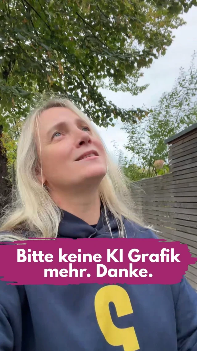 Ich ertrag’s nicht mehr.
Jetzt stehen die Dinger auch offline draußen rum. 😭
Diese typischen KI-Flyer. Ich laufe ja eher weg als dass mich diese in den Laden ziehen. 
Also habe ich gekocht, einen Prompt, der die KI erstmal eine Werbeidee überlegen, naheliegende Lösungen wieder verwerfen und nach einem visuellen Gedanken suchen lässt.
Der Prompt ist n bissl länger, passt also nicht in die Caption.
Deshalb habe ich ihn samt Beispielen und Anleitung in einen Blogbeitrag gepackt.
https://level-up-your-social-media.de/bitte-keine-ki-grafiken-mehr-danke/
Oder kommentiere PFUI und ich schicke dir den Link.
Und schick mir gern deine vorher/nachher Ergebisse. ☺️
________________
Hi, ich bin Manja.
Für Tipps rund um die gewerbliche Nutzung von Instagram, Reels, Storys, Kurzvideos, Reichweitenaufbau und Musikrechte bist du hier genau richtig.