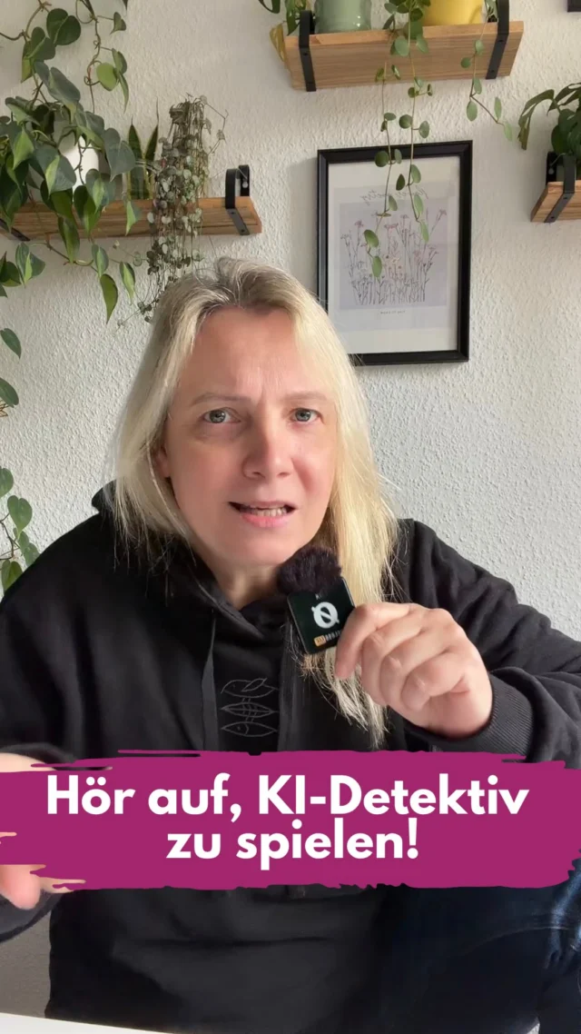 Hör auf deine Energie in deine Konkurrenz stecken!
Wenn andere mit KI-generierten Bildern werben und so tun, als wären das ihre eigenen Arbeiten, fühlt sich das unfair an. Ja. Aber jetzt mit AI-Checkern loszuziehen, wird das Problem nicht lösen. 
1. Solche Tools können Fehler machen und
2. du selbst kannst dir mit dem Hochladen fremder Bilder in eine KI selbst rechtliche Probleme einhandeln.
Aber es macht wirklich null Sinn, jetzt KI-Detekiv spielen.
Zeig lieber deine echten Ergebnisse, deine Arbeit, den Prozess, also dein Können. 
Ein KI-Bild kann ja vieles vortäuschen. Aber echte handwerkliche Leistung muss man irgendwann einfach auch abliefern können.
Wer Erwartungen weckt, die er nicht erfüllen kann, hinterlässt enttäuschte Kunden und riskiert das Vertrauen. Da ist ein vielleicht langsameres, aber ehrliches Wachstum auf lange Sicht wesentlich mehr wert.
Du musst nicht beweisen, dass andere schummeln. Zeig lieber, warum deine Kunden bei dir richtig sind.
Trust me, Karma ist ein Naturgesetz